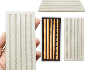 Ropes Mold, Ropes Variety for Small Treats, Rope Mold, Fondant, Chocolate, Baking Supplies, Craft Supplies