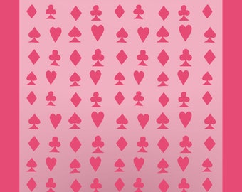 Reusable Poker Suits Stencil: Cookie & Airbrush DIY Projects