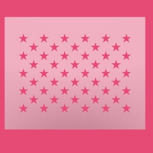 Grote 50 sterren stencil - DIY Amerikaanse vlaggen stencil - VS vlag stencil - multifunctionele stencil - patriottische stencil - herbruikbare stencil