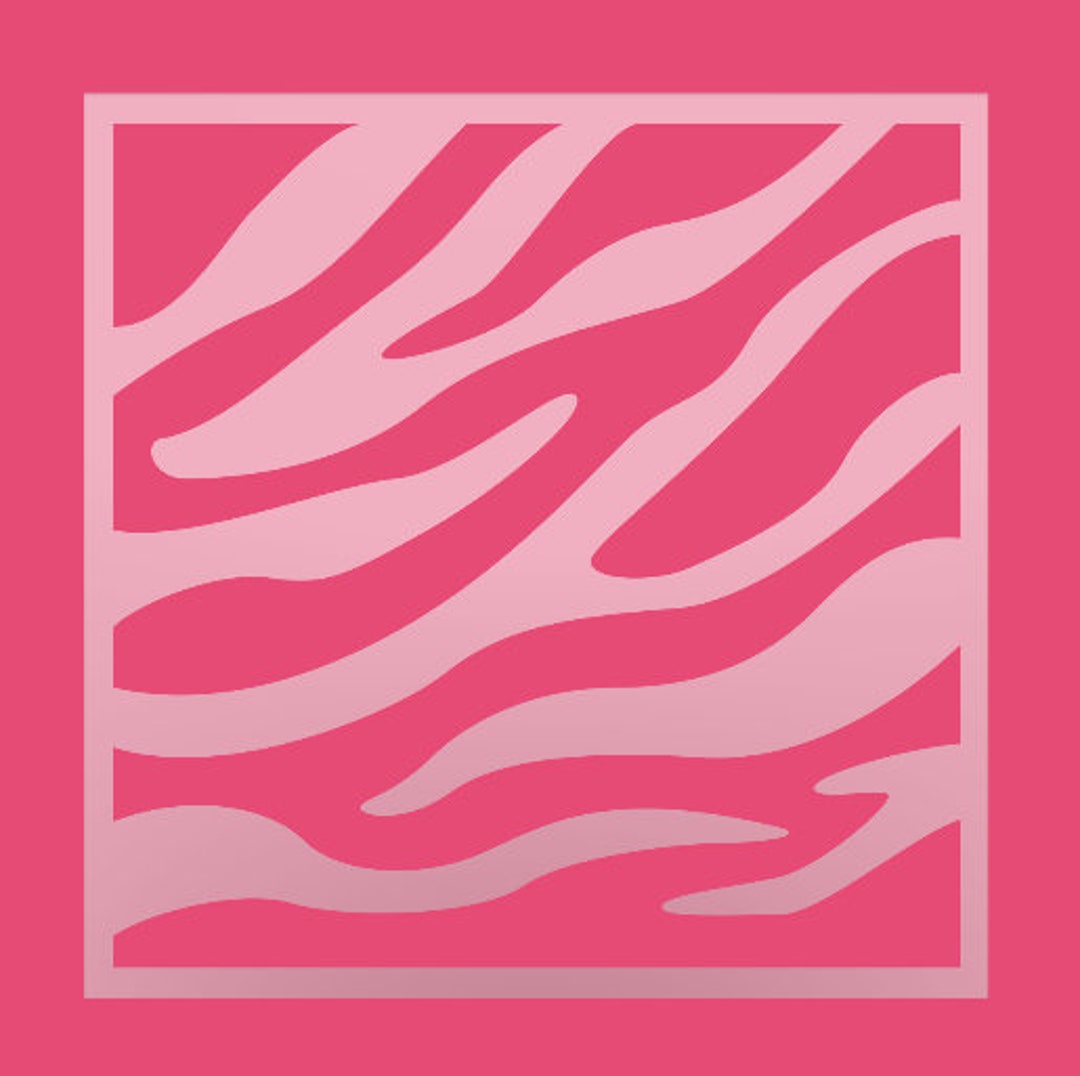 Zebra Print Stencil - Zebra Stripe Pattern - Cookie Stencils - Airbrush ...
