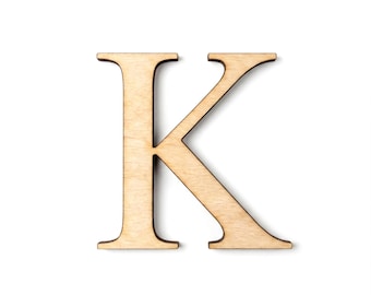 Laser Cut Wooden Kappa Letter | Greek Life Decor | Sorority & Fraternity | College Wall Art