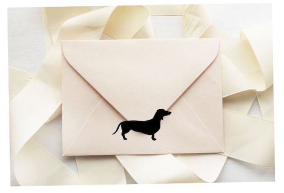 Dachshund Stickers: Dog Party & Wedding Envelope Seals