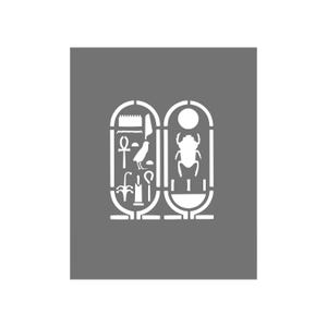 Egyptian Symbol Stencil - Tut Cartouche Egyptian Symbols Hieroglyphs - Multipurpose Stencil - Reusable- Cookie Stencil
