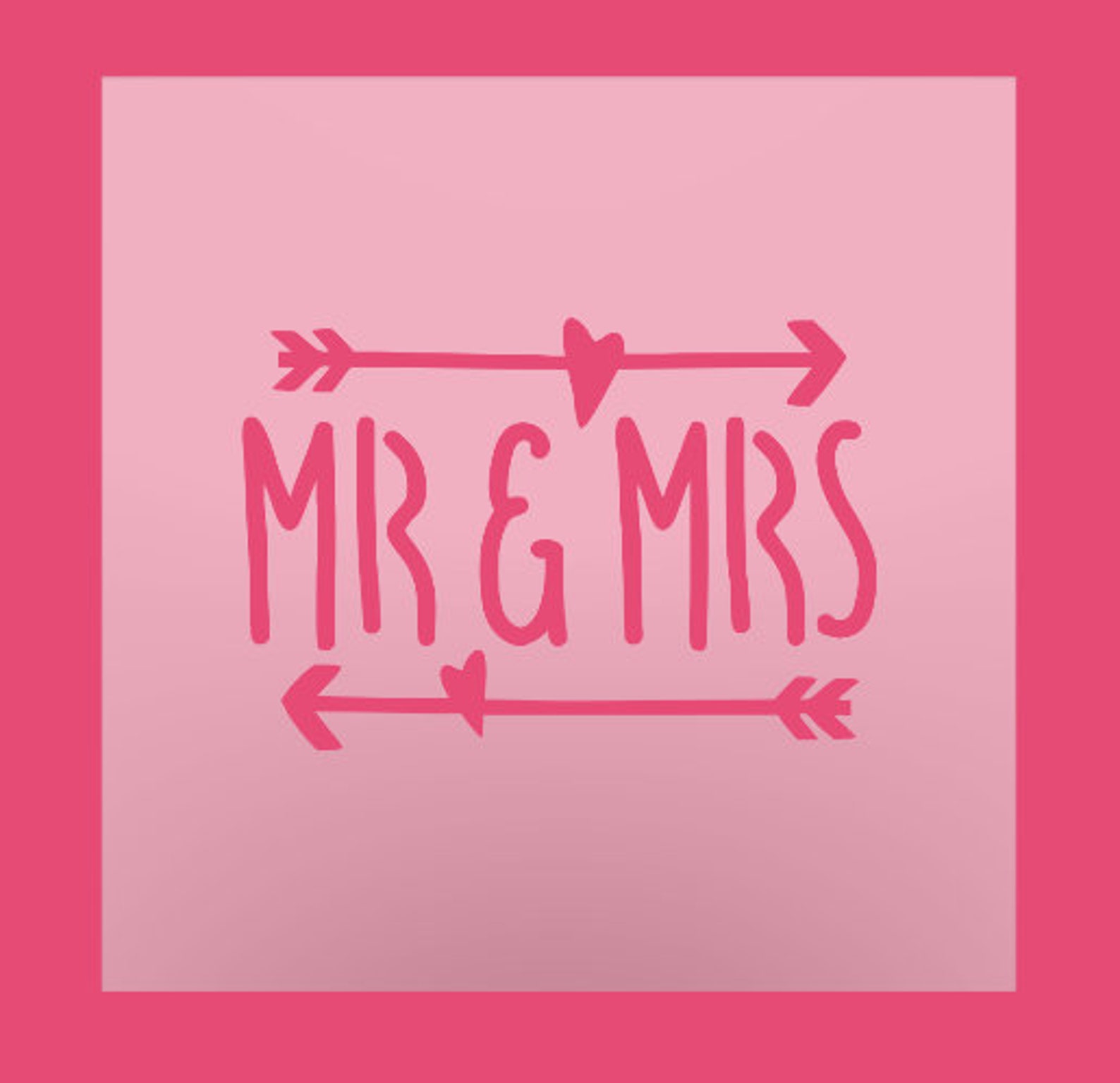 Mr and Mrs Stencil Cookie Stencil Wedding Stencil | Etsy