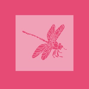 Dragonfly Stencil - Detailed Dragonfly Design - Elegant Dragonfly Stencil for DIY Home Decor and Crafts