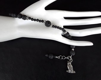 Athena's Silver version of the Volcanic Lave Stone Jewelry Set