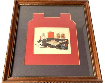 Impression d'art encadrée Charles Spaulding soins infirmiers, nature morte, soins médicaux