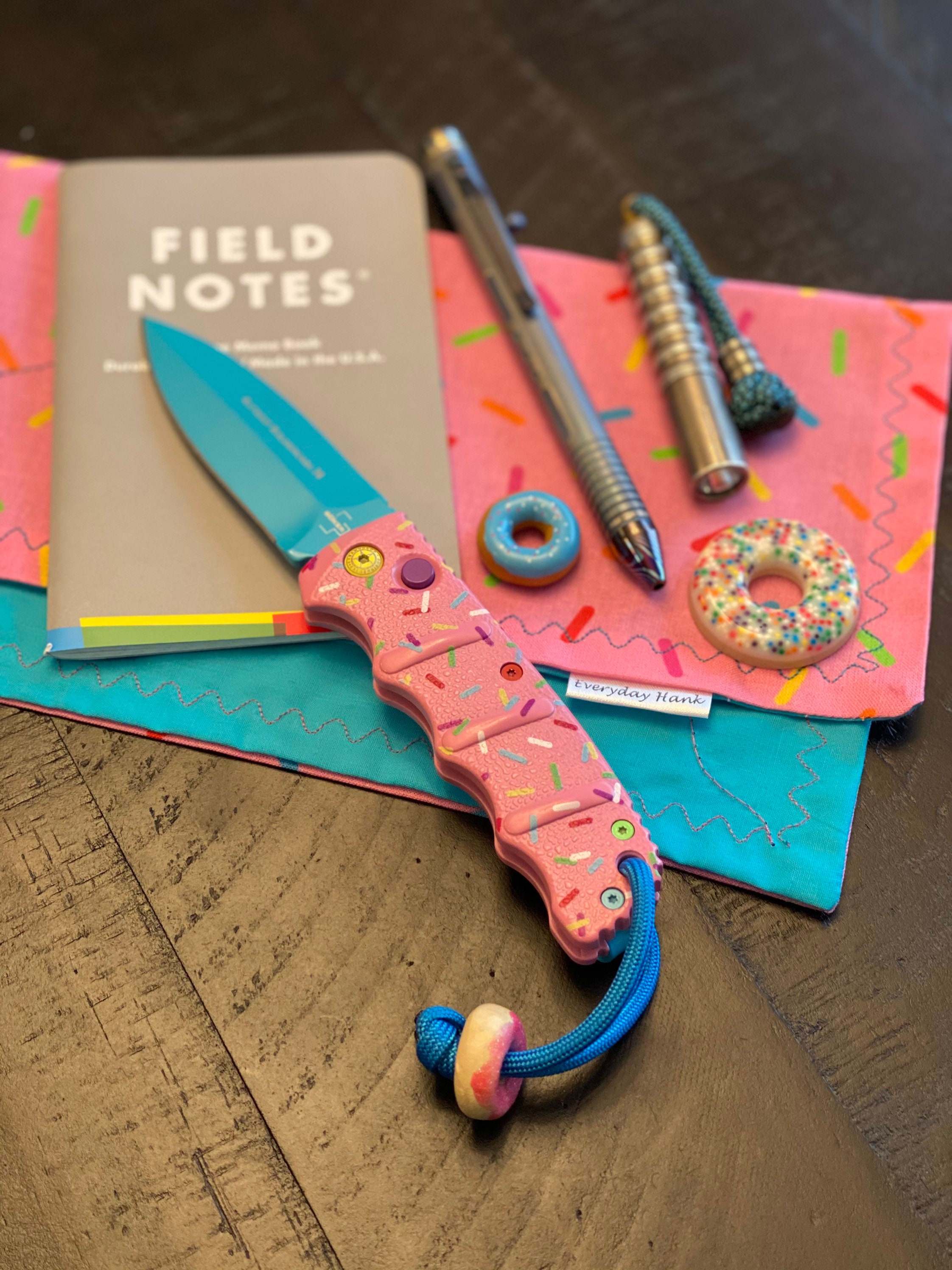 Dessert Warrior Donut EDC Handkerchief Hankie EDC Etsy