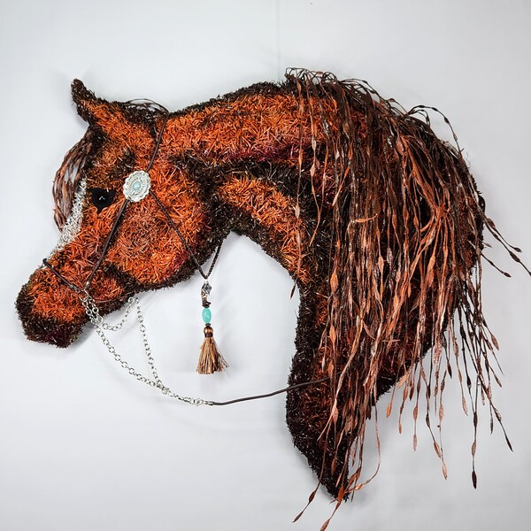 Horse head wreath etsy