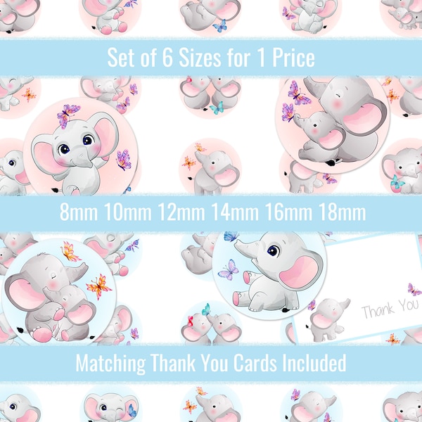 Circle of Elephants Printable - Etsy