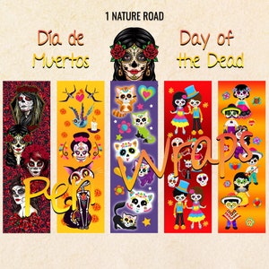 Day Of The Dead Pen Wraps, Día de Muertos InkJoy Wraps, Sugar Skulls, Printable Digital Download Seamless, Waterslide, Vinyl, Epoxy, PNG JPG