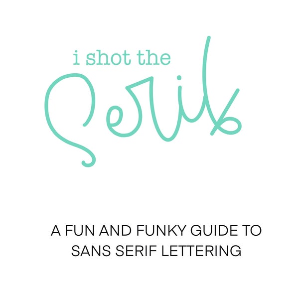 Sans Serif Lettering Practice Sheets | Hand Lettering Worksheet | Fun and Funky | Nontraditional | Learn Calligraphy | Beginner Lettering