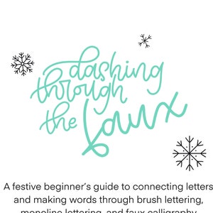 Schriftzug Übungsblätter | Anfänger Faux Kalligraphie | Hand Schriftzug | Brush Lettering | Lerne Kalligraphie Arbeitsblätter | Monoline