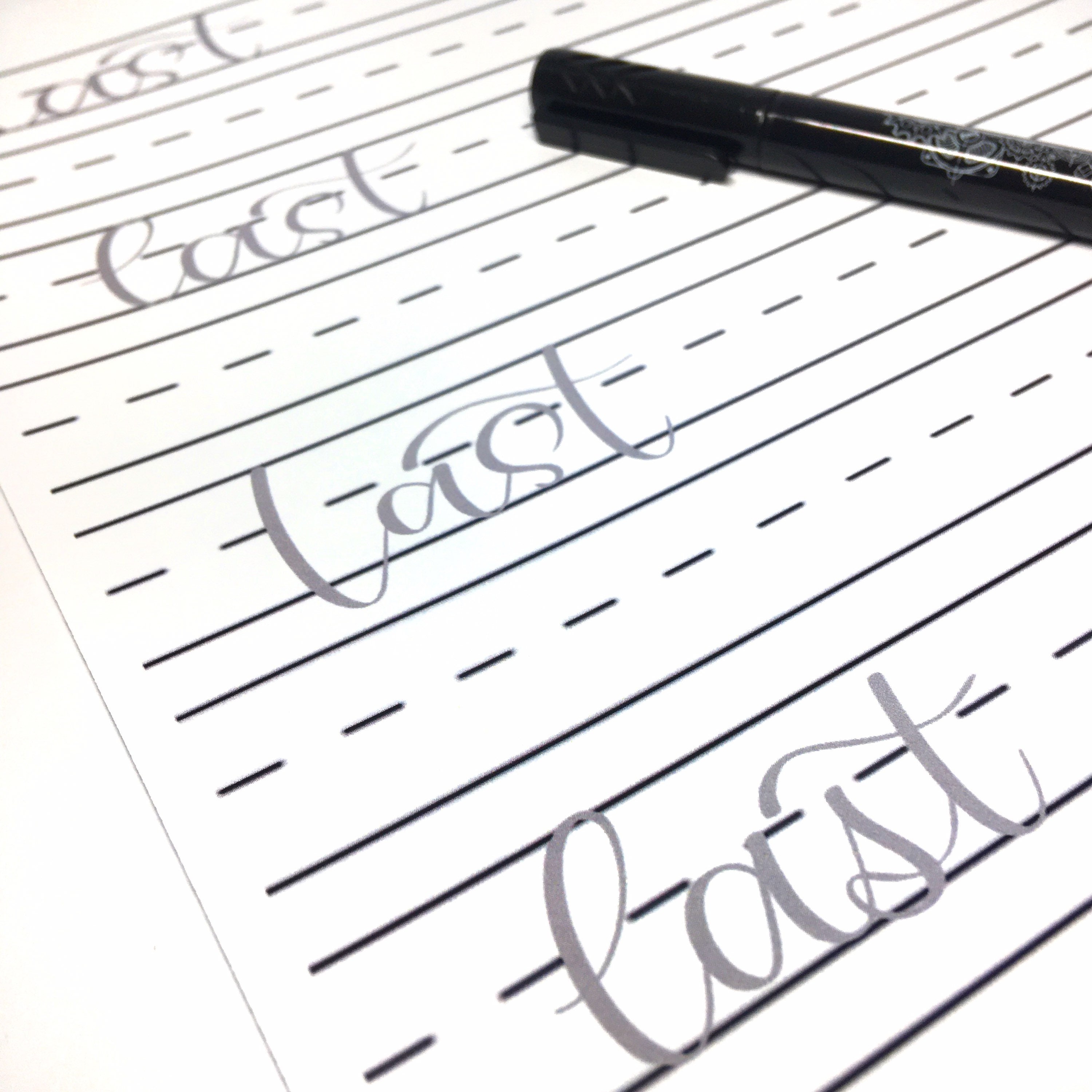 Last Rays Hand Lettering Last Day of School Chalkboard | Beginner Hand Lettering Practice Sheets ...