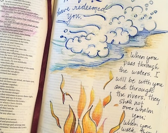 Walk Through Water & Fire Bible Journal Printable | Christian Homeschool (JPEG)