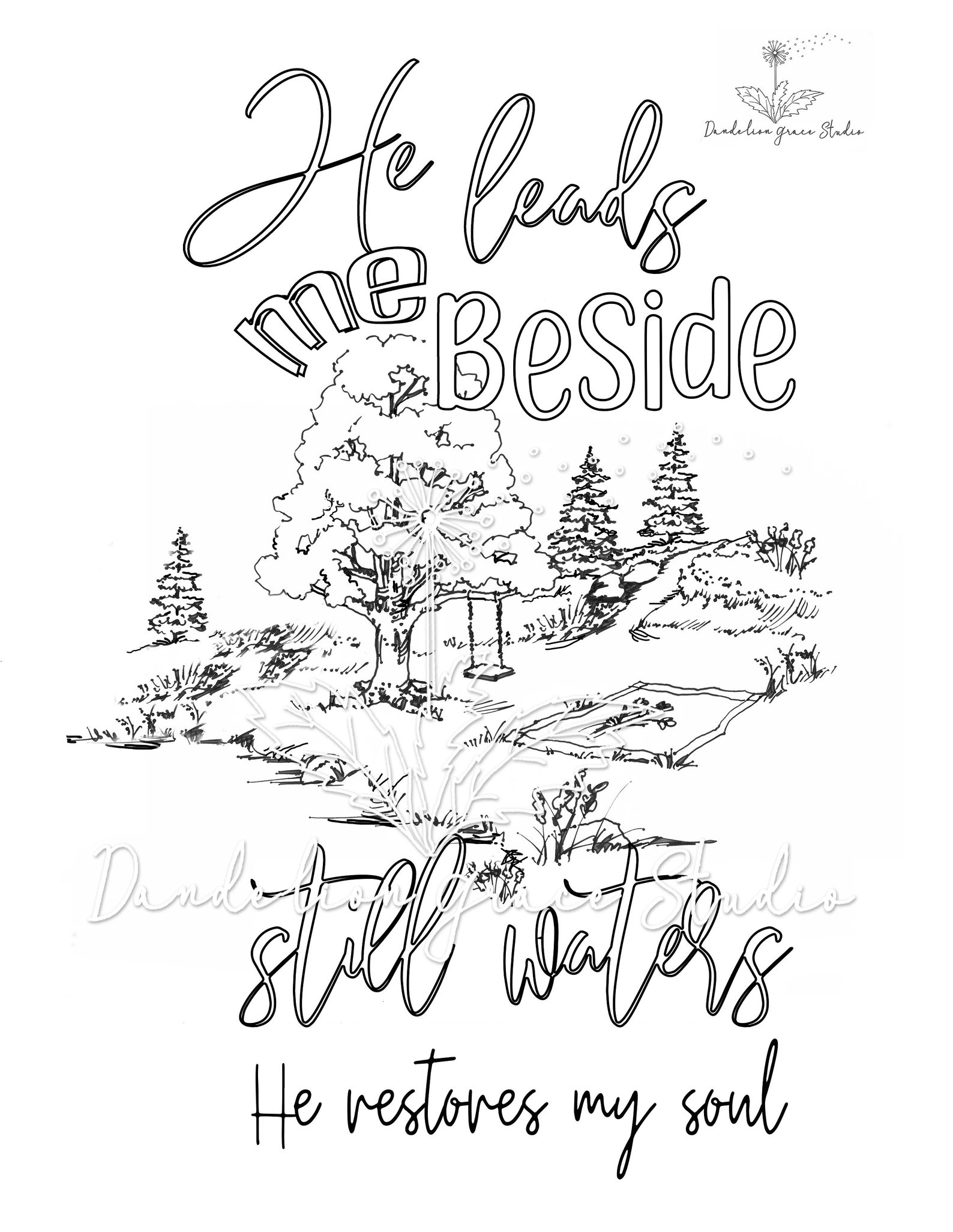 Bible Journal template printable instant download coloring | Etsy