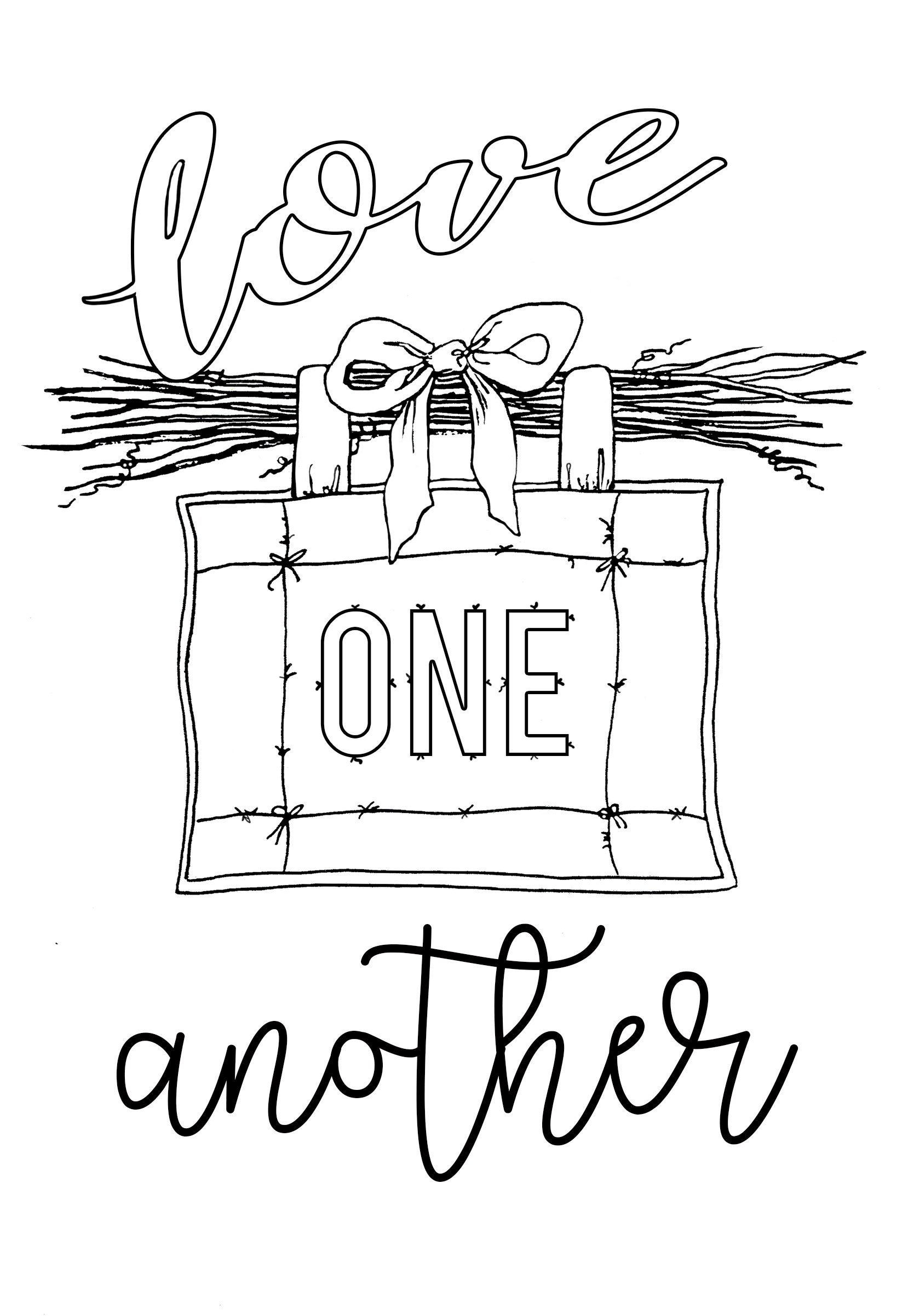 Love One Another Digital Printable Bible/ Prayer Journal Art ...