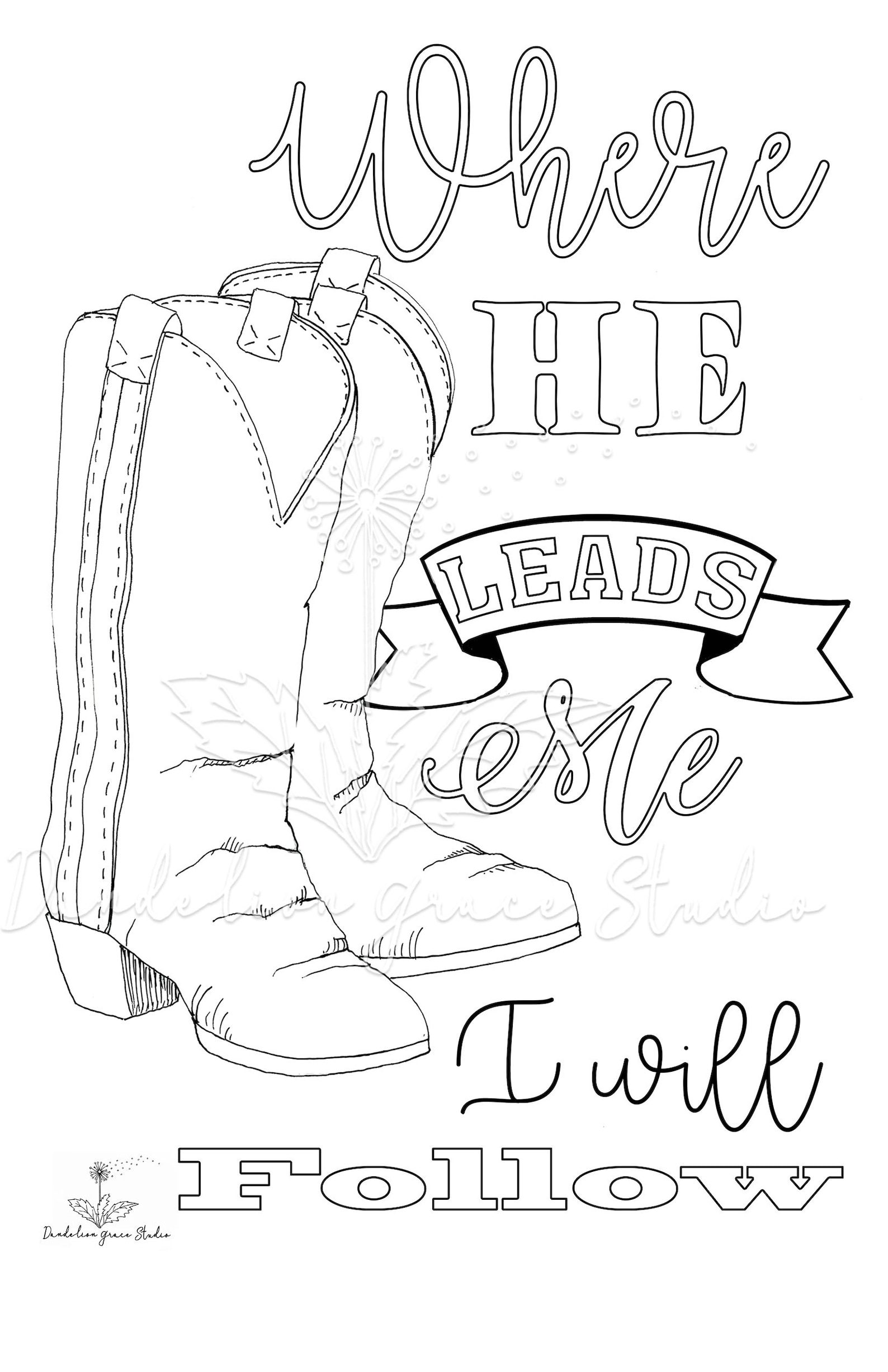 Bible Journal Template, Illustration, Faith, Coloring, Printable ...