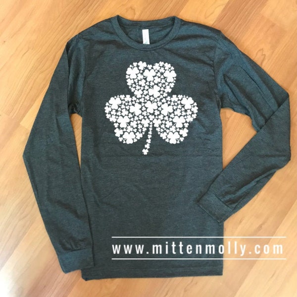 long sleeve funny st pattys day shirt