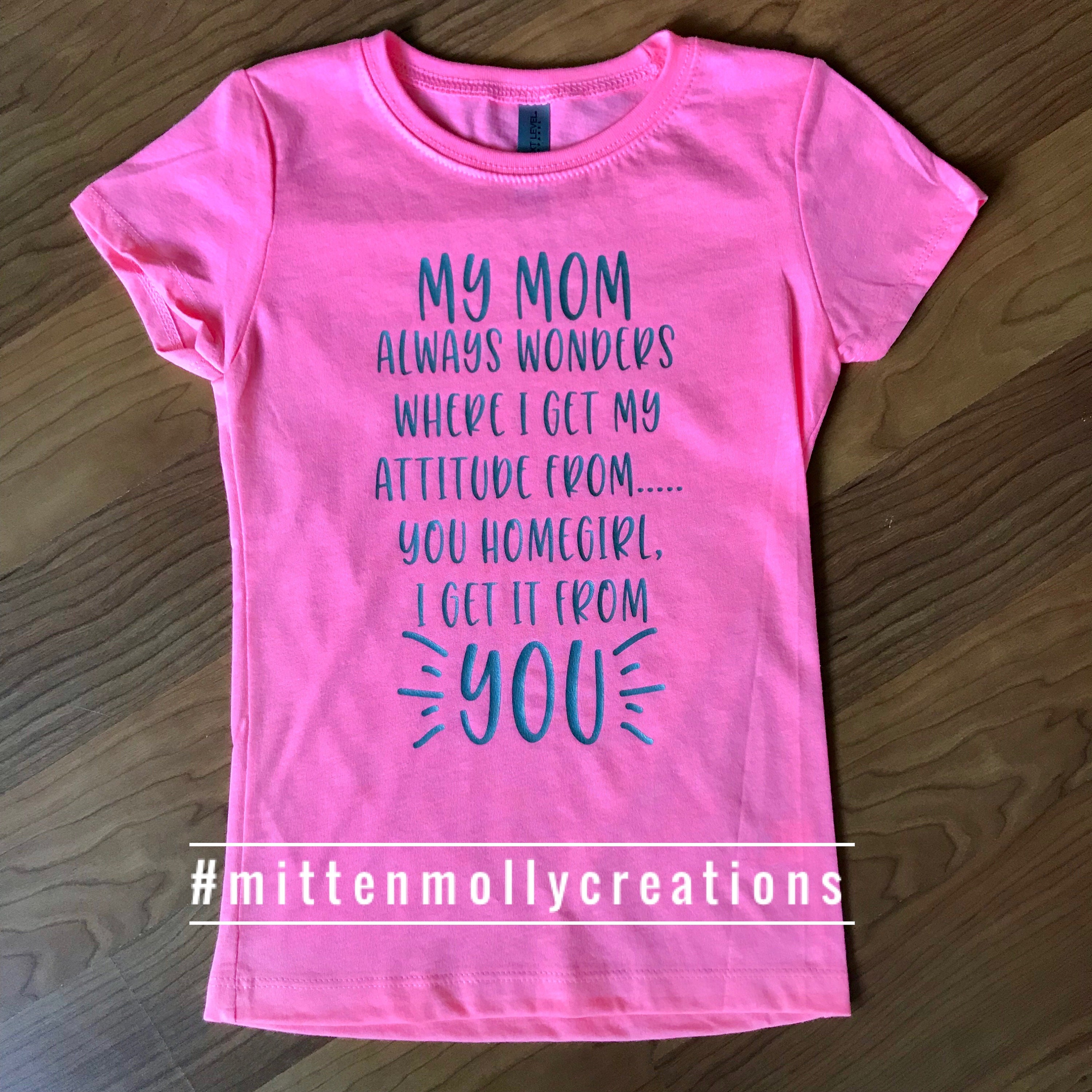 YOUTH Attitude From My Mom TShirt Daughter Funny Shirt Etsy