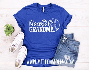 Baseball Grandma T-Shirt, Baseball Grandma, Grandma Shirt, Grandma Life, Grandma, Grandma Tee, Grandma Shirt, Grandma Gift, Bella Canvas