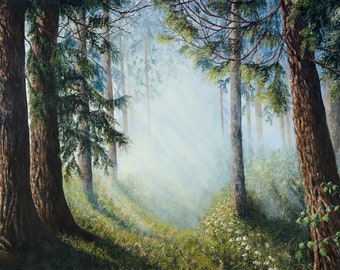Giclee prints for home decor,  Giclée Canvas & Paper Prints, Old Growth Forest, Unique Home Décor, Artistic Wall Art, artistic Giclee prints