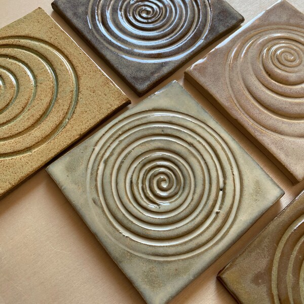 Handcrafted Ceramic Tiles - 3x3 Inches, 1/4 Inch Thickness - Perfect for Decorative Wall and Floor Coverings