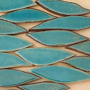 Mosaic Tiles, Watery Green Ceramic Tiles for Mosaic Making, Mosaic Tiles for Crafts