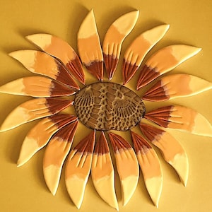 Sunflower Ceramic Tiles for mosaic work ( 4.5”)