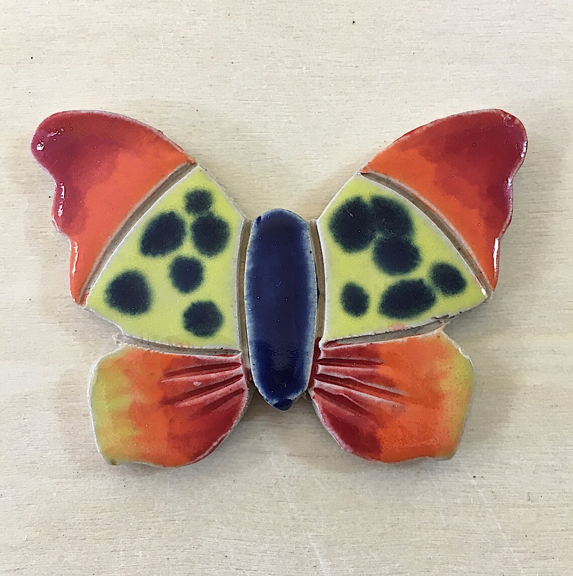 Ceramic Butterfly Tile for Mosaic and Wall Art Mosaic Tiles Etsy