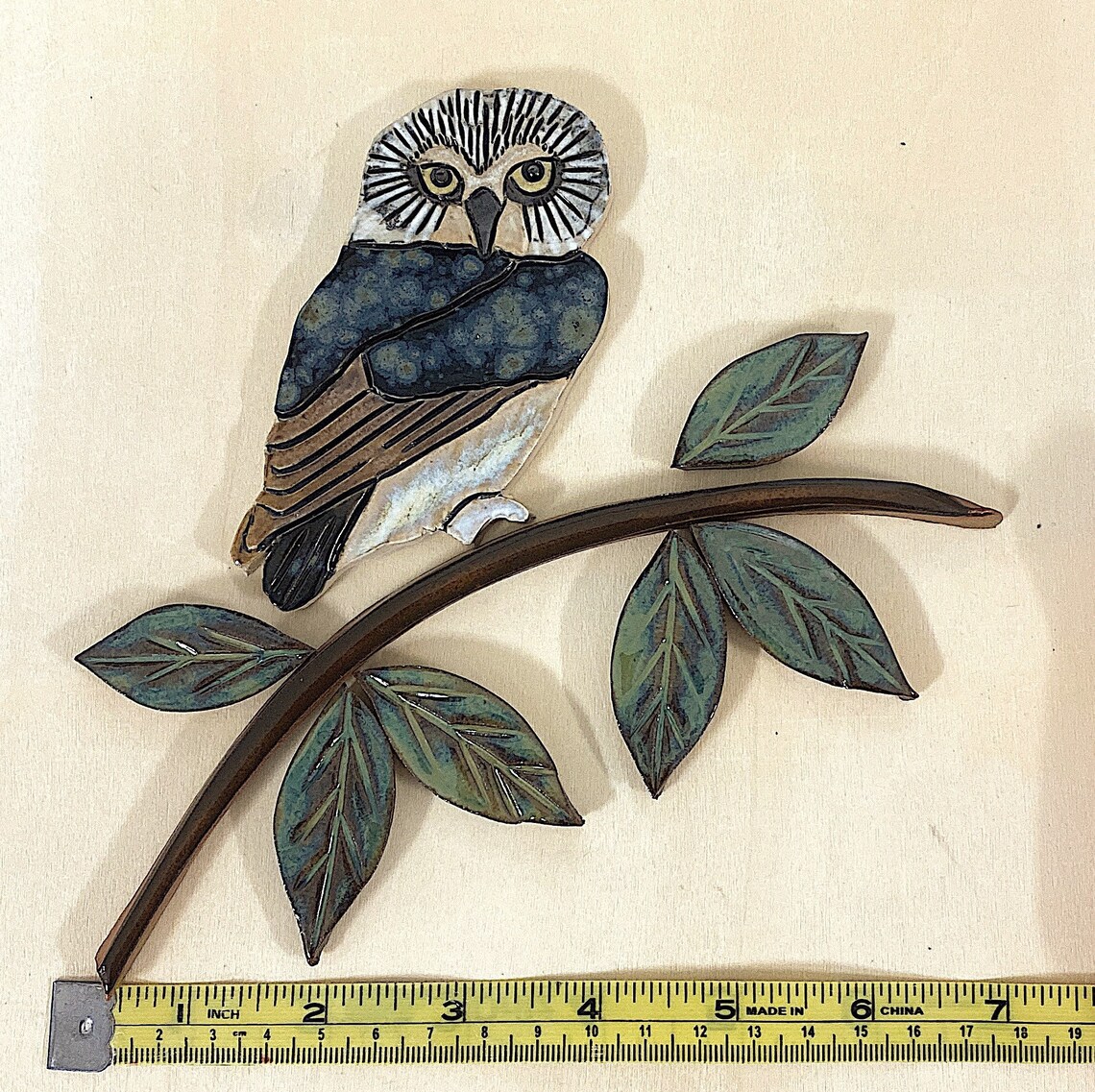 Ceramic Owl Tile for Mosaic and Wall Art Mosaic Tiles Bird Etsy