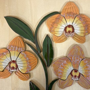 Orchids Ceramic Tiles  Set for Mosaic and Wall Decor