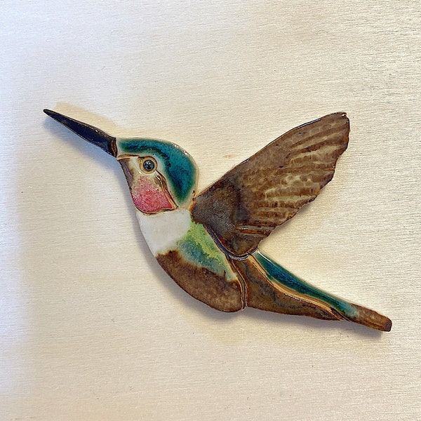 Tuile en céramique de colibri pour la mosaïque et l'art de mur, tuiles de mosaïque, tuile d'oiseau pour la mosaïque