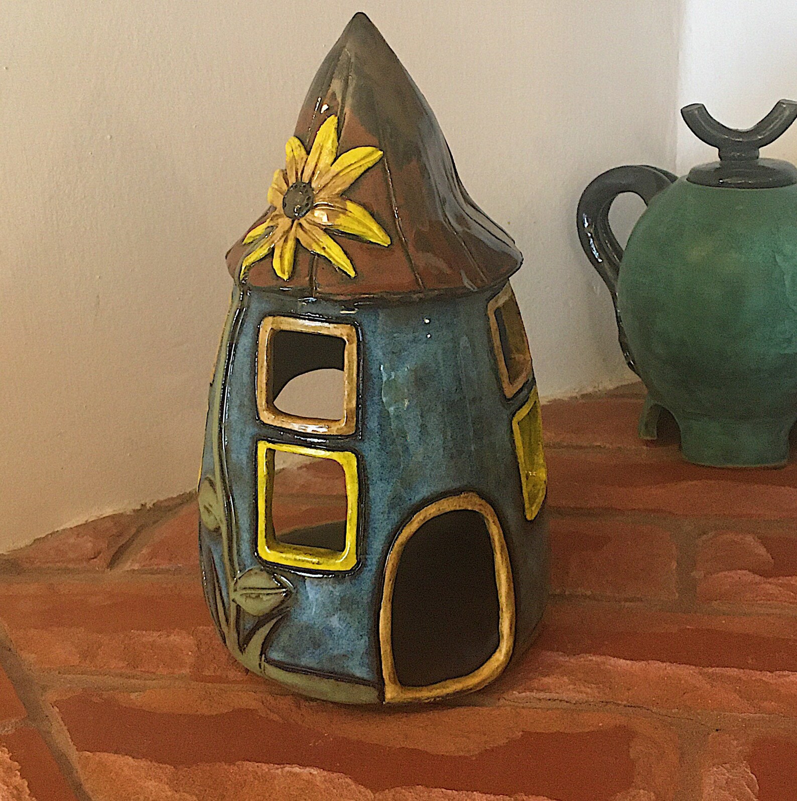 Rustic Ceramic House Candle Holder Ceramic and Pottery Home Etsy