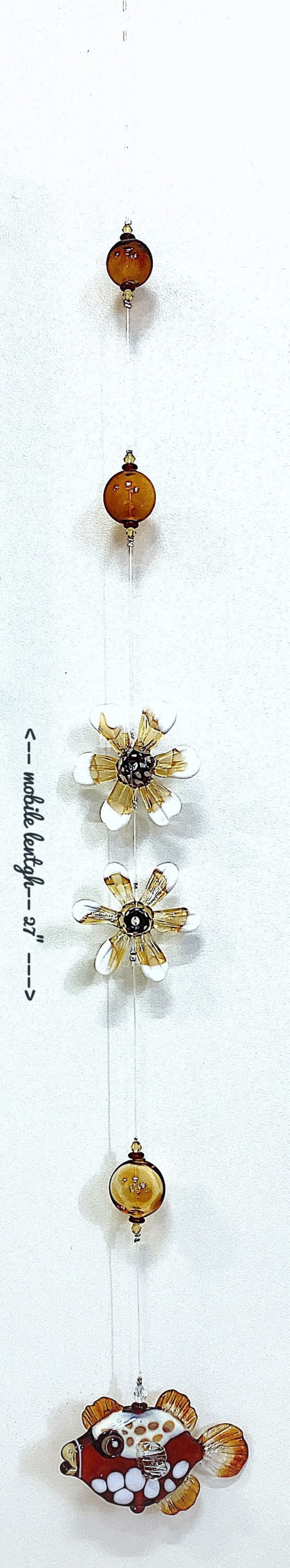 HandBlown Murano Glass Fish Mobile Etsy