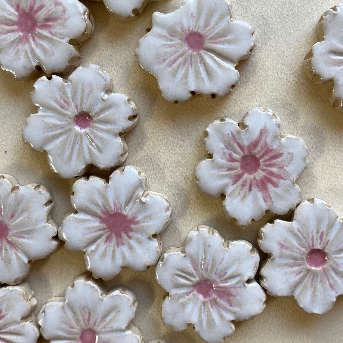 Cherry Blossom Mosaic Tiles Flower and Leaf Tiles 32 Pieces Etsy