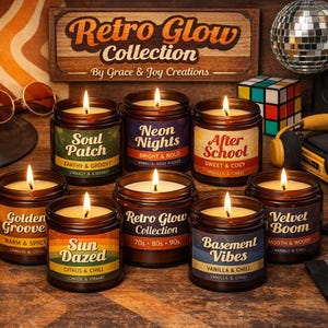 90s Glow Candle - Etsy