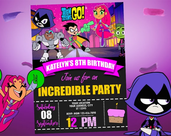 Teen titans birthday girl
