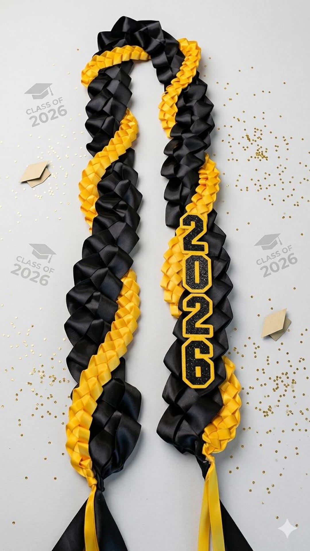 2026 Graduation Lei Braided Ribbon 2 Colors 2 Inches Wide - Etsy