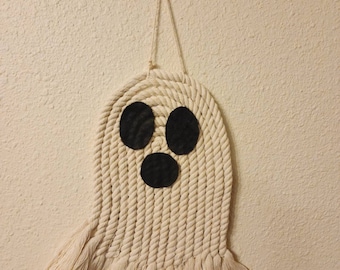 Macrame Ghost Wall Decor, Boho Halloween Decoration
