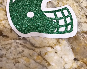 Football Helmet Glitter Cardstock Homecoming Mum Ornament