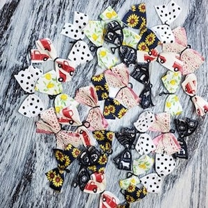 Handmade Farmhouse Themed Dog Bows