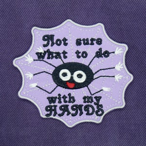 Cute Spider Spiderweb Iron On Patch