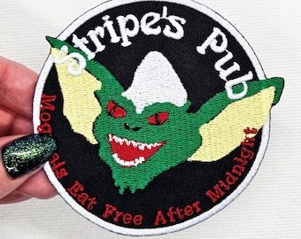 Gremlins Christmas Horror Movie Stripe's Pub Iron on Patch