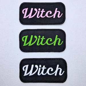 Wicked Witch Name Tag Iron on Patch