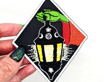 Einsiedler Hexe Laterne Aufnäher