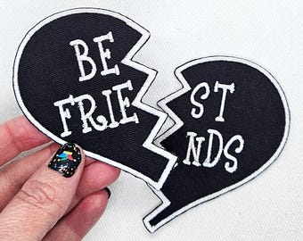Best Friends Patch Iron on Ready Embroidered Filler Patch Hat Bar BFF ...