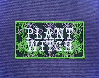 Plant Witch Iron on Patch