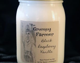 Black Raspberry Vanilla Soy Wax Candle