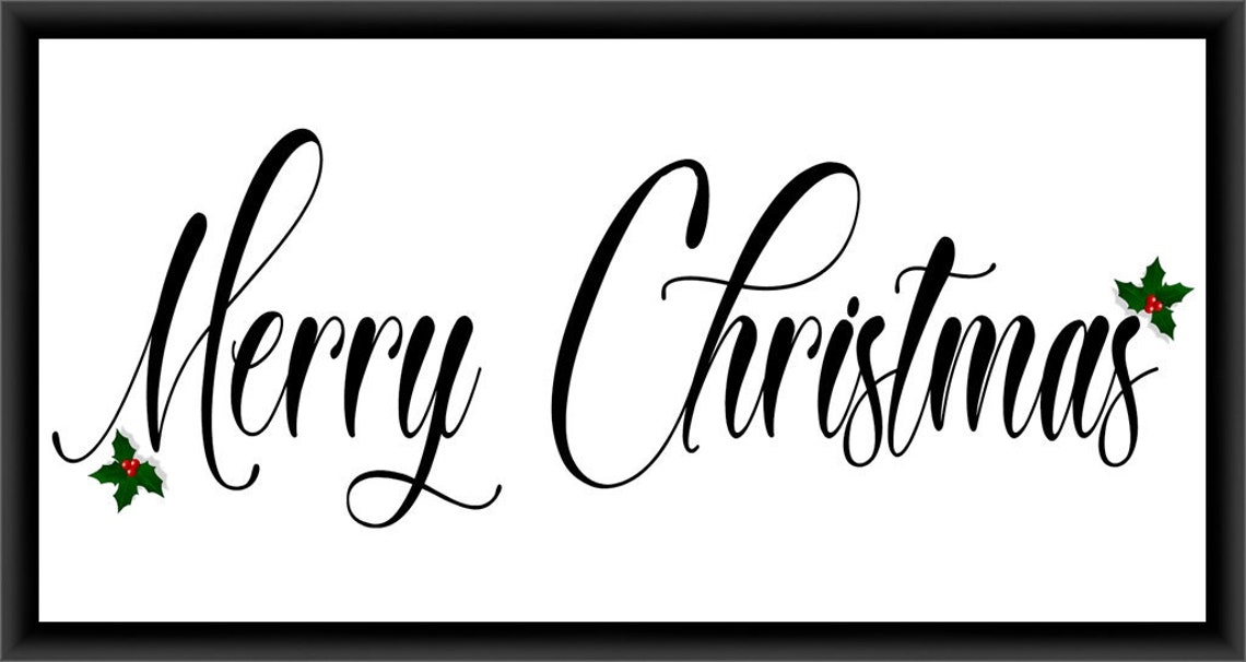 Lettered Christmas Print Calligraphy Christmas Christmas Art Etsy